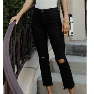 Pacsun distressed faded black pants